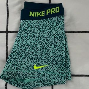 Blue Cheetah Print Nike Pros
